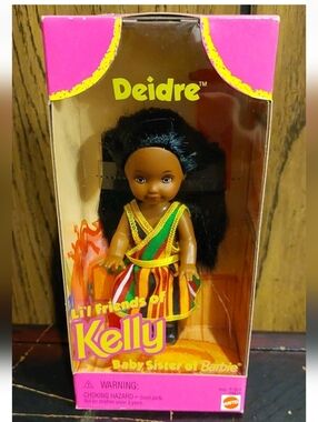 Lil' Friends of Kelly Doll - Deidre Kwanza 1997 New In Box Barbie And Kelly